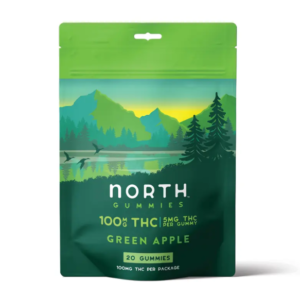 A North Canna Co. Green Apple THC Gummies 100mg
